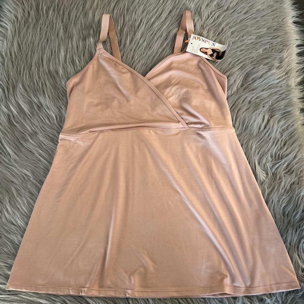 Joyspun Maternity Nursing Cami Tank Top Women's Size XXL-XXXL Pink Wireless